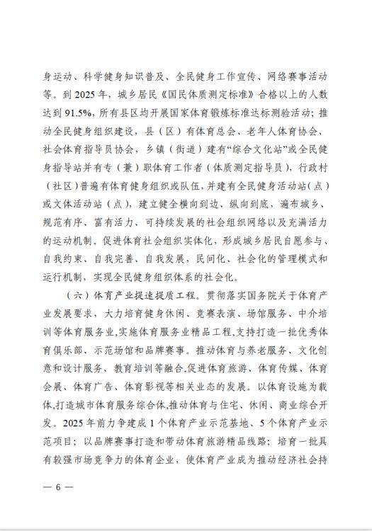 全民健身實施計劃6